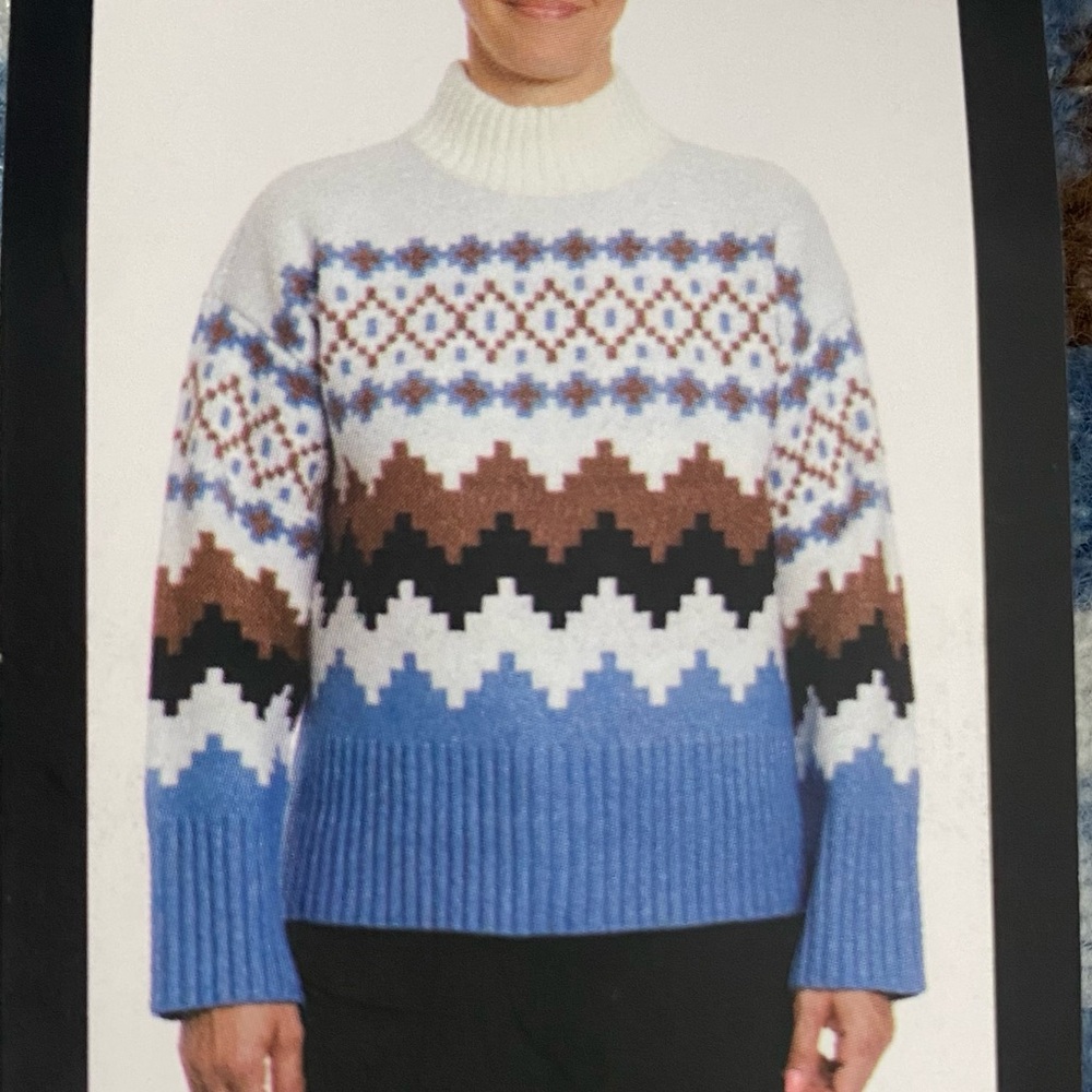 NWT Joseph A Denim Combo Sweater